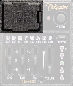 Takamine Batteriefach für CT-4BII Preamp