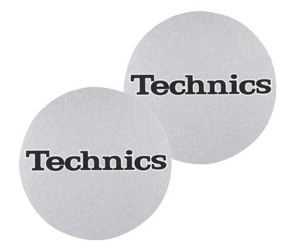 Technics Slipmat Logo Silver