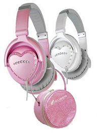 Vestax HMX-1 DJ-Kopfhörer Herzform pink