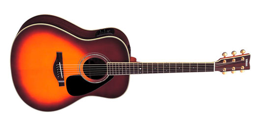 Yamaha LLX6A Jumbo Westerngitarre brown sunburst inkl. Case