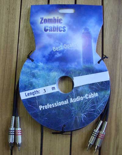 Zombie Audiokabel Cinch-Cinch 3m stereo