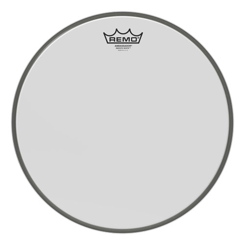 Remo Ambassador Smooth White (Weiß Glatt) 14'' Fell