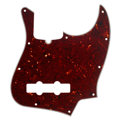 Fender Pickguard Jazz Bass 10 Hole Tortoise