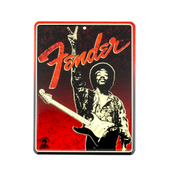 Fender Jimi Hendrix "Peace Sign" Blechschild