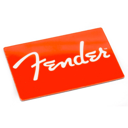 Fender Magnet Red mit Logo