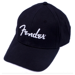 Fender Logo Stretch Baseball Cap Black S/M