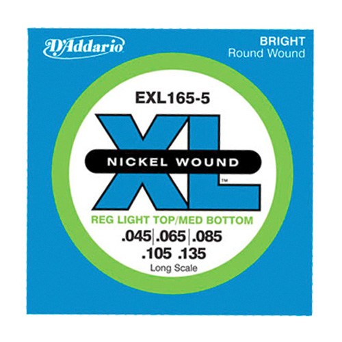 D'Addario EXL-165-5 Nickel Bass Saiten 045-135