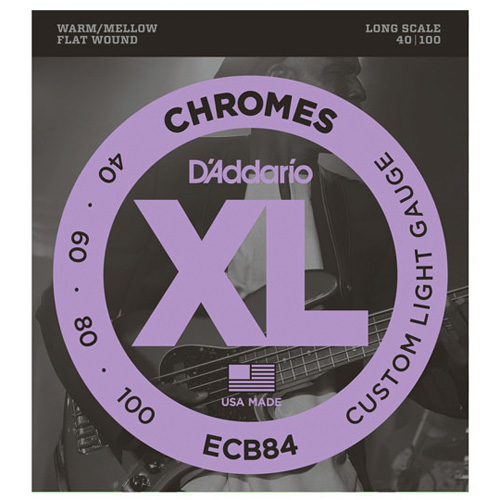 D'Addario ECB84 Chromes Bass Saiten Flatwound