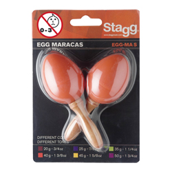 Stagg EGG-MA SOR Maracas kurz Orange