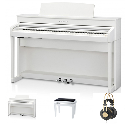 Kawai CA-79 WH Digitalpiano Set / Bundle weiss inkl. Aufbau