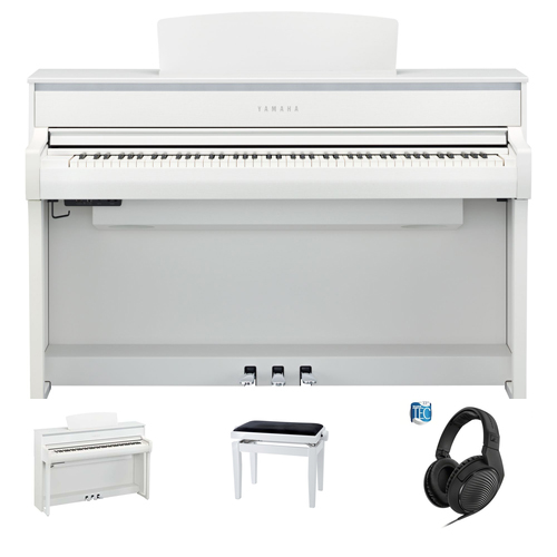Yamaha CLP-775 WH Digitalpiano Set/Bundle weiss