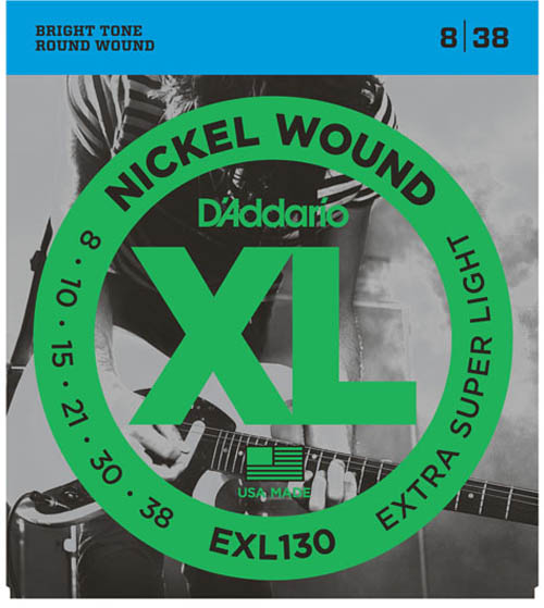 D'Addario EXL130 Nickel E-Gitarren Saiten 008-038