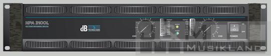 db Technologies HPA-3100 Endstufe 2x1200W/4 mit Schaltnetzteil, 14