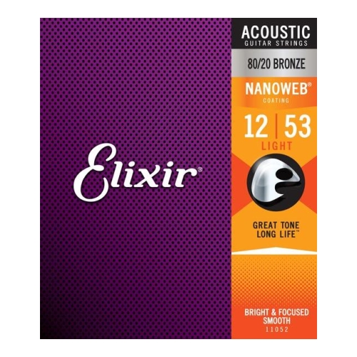 Elixir 11052 Acoustic Bronze L 12-53