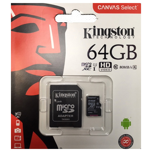Kingston SD-Card 64 GB Kingston micro SD / XC