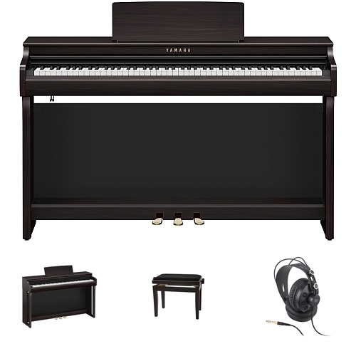 Yamaha CLP-825 R Digital Piano Rosewood Bundle/Set