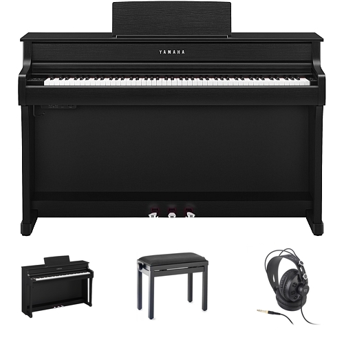 Yamaha CLP-835 B Digital Piano Black Bundle/Set