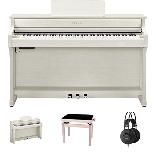 Yamaha CLP-835 WA Digital Piano White Ash Bundle/Set